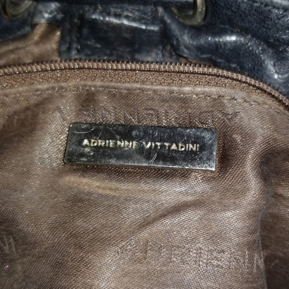 Adrienne Vittadini Leather Ruffled Mini Bag - Picture 3 of 4